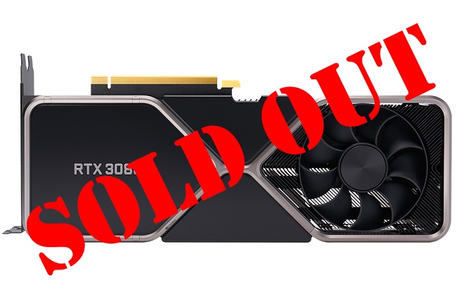Image of an Nvidia RTX 3060 GPU with the words
