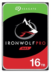 Image of the design on the front of the 16TB IronWolf HDD drive