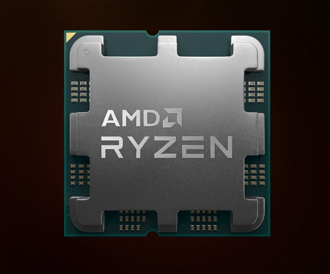 Image of the front/top of the upcoming Zen 4 AMD Ryzen CPU