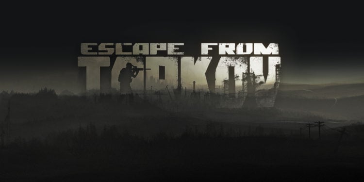 Dark and moody image of the Escape from Tarkov logo