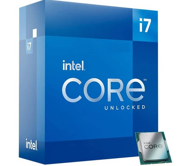 Image of an Intel Core 13th generation i7 CPU box