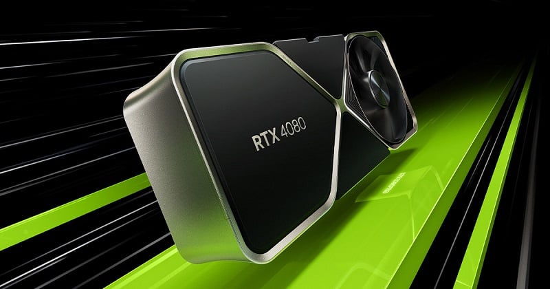 Image of an Nvidia RTX 4080 GPU