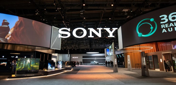 Image of Sony stand at previous CES